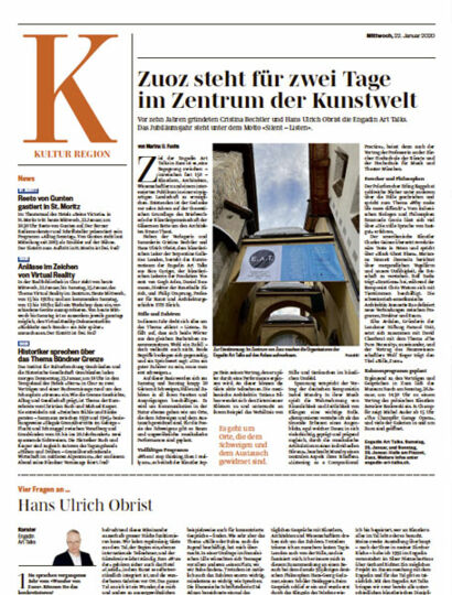 Suedostschweiz Hans Ulrich Obrist