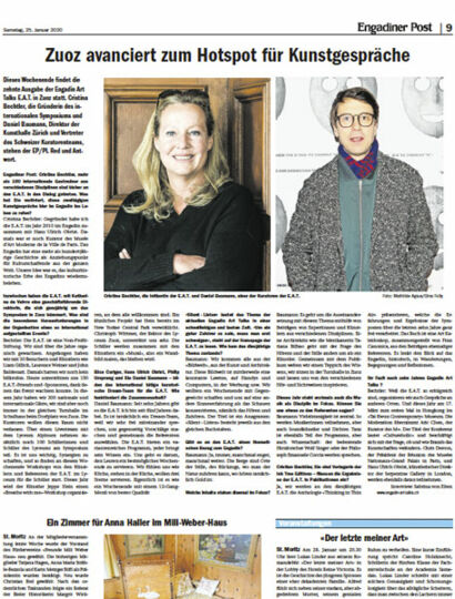 Engadiner Post/Curators Interview